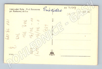 Pohlednice Liptovské hole Pod Barancom (M7179)