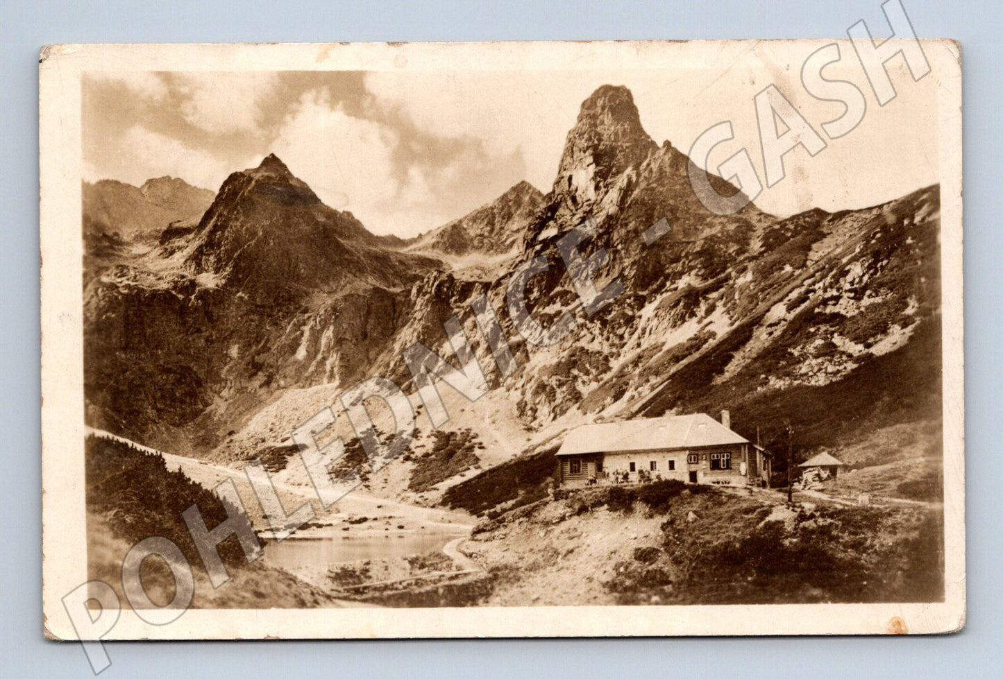 Pohlednice Tatry Chata KSTL Zelené pleso 1949 (M7188)