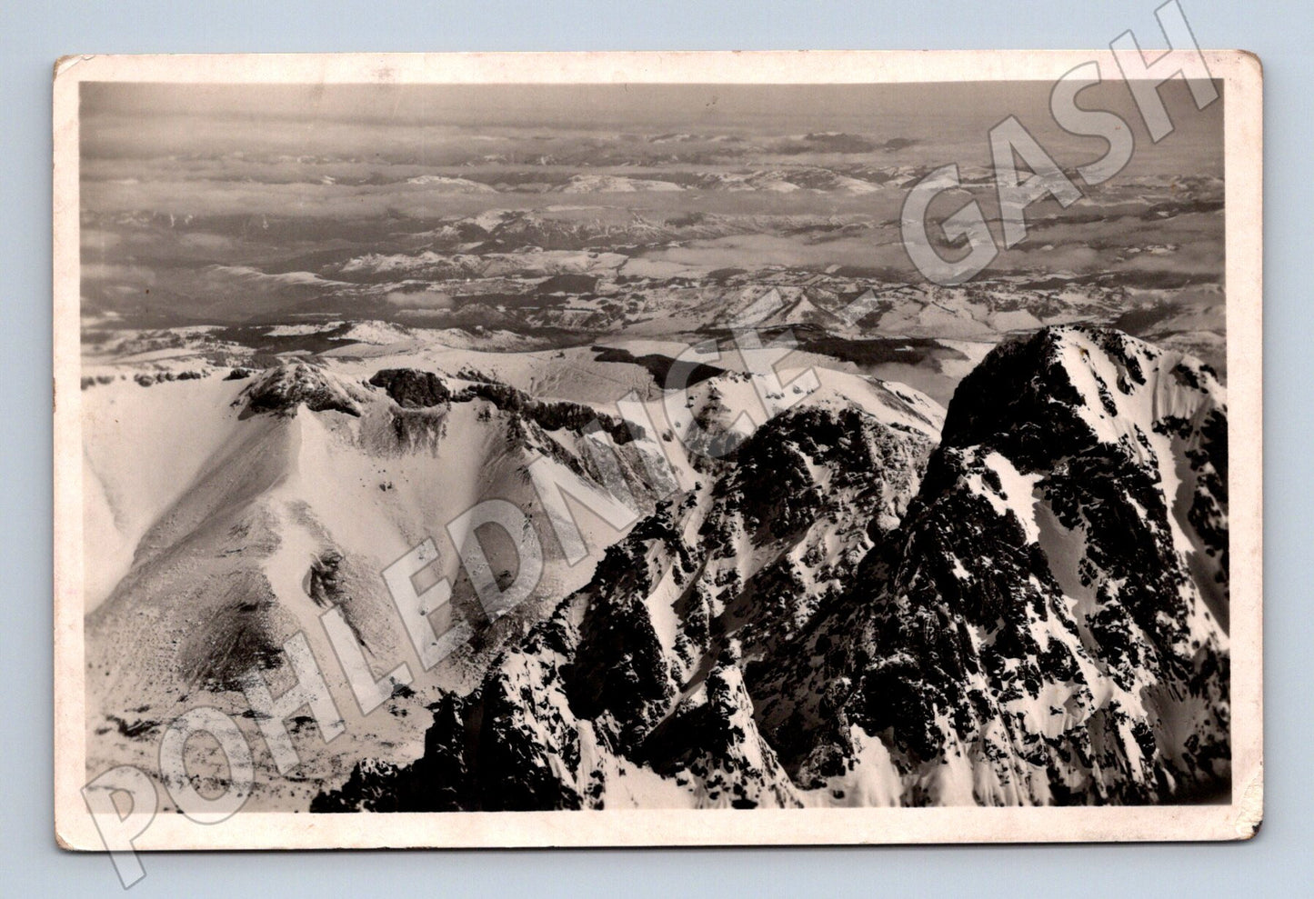 Pohlednice Tatry výhled z Lomnického štítu (M7191)