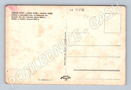 Pohlednice Tatry výhled z Lomnického štítu (M7191)