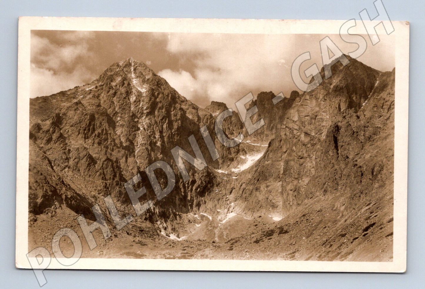Pohlednice Tatry Lomnický a Kežmarský štít (M7193)