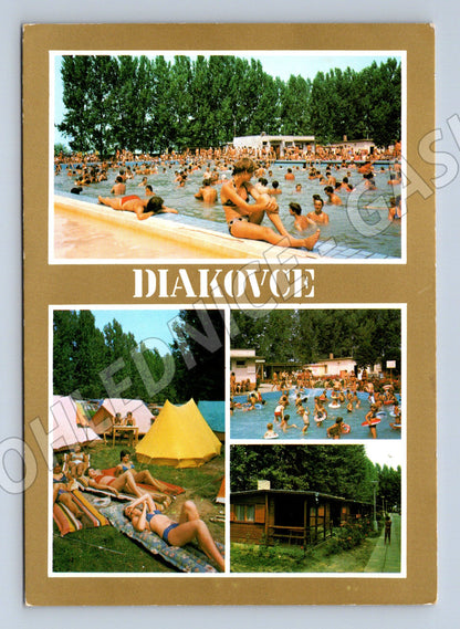 Pohlednice Diakovce termální koupaliště použitá (M7202)