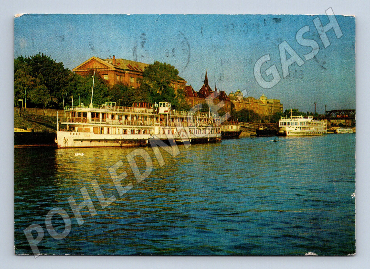 Pohlednice Praha parníky na řece (M7204)