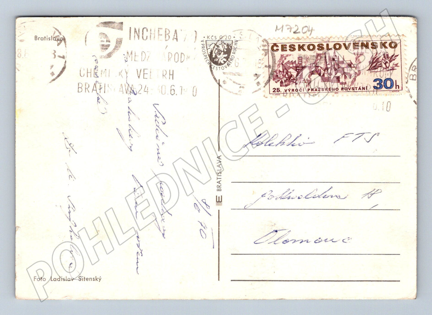 Pohlednice Praha parníky na řece (M7204)