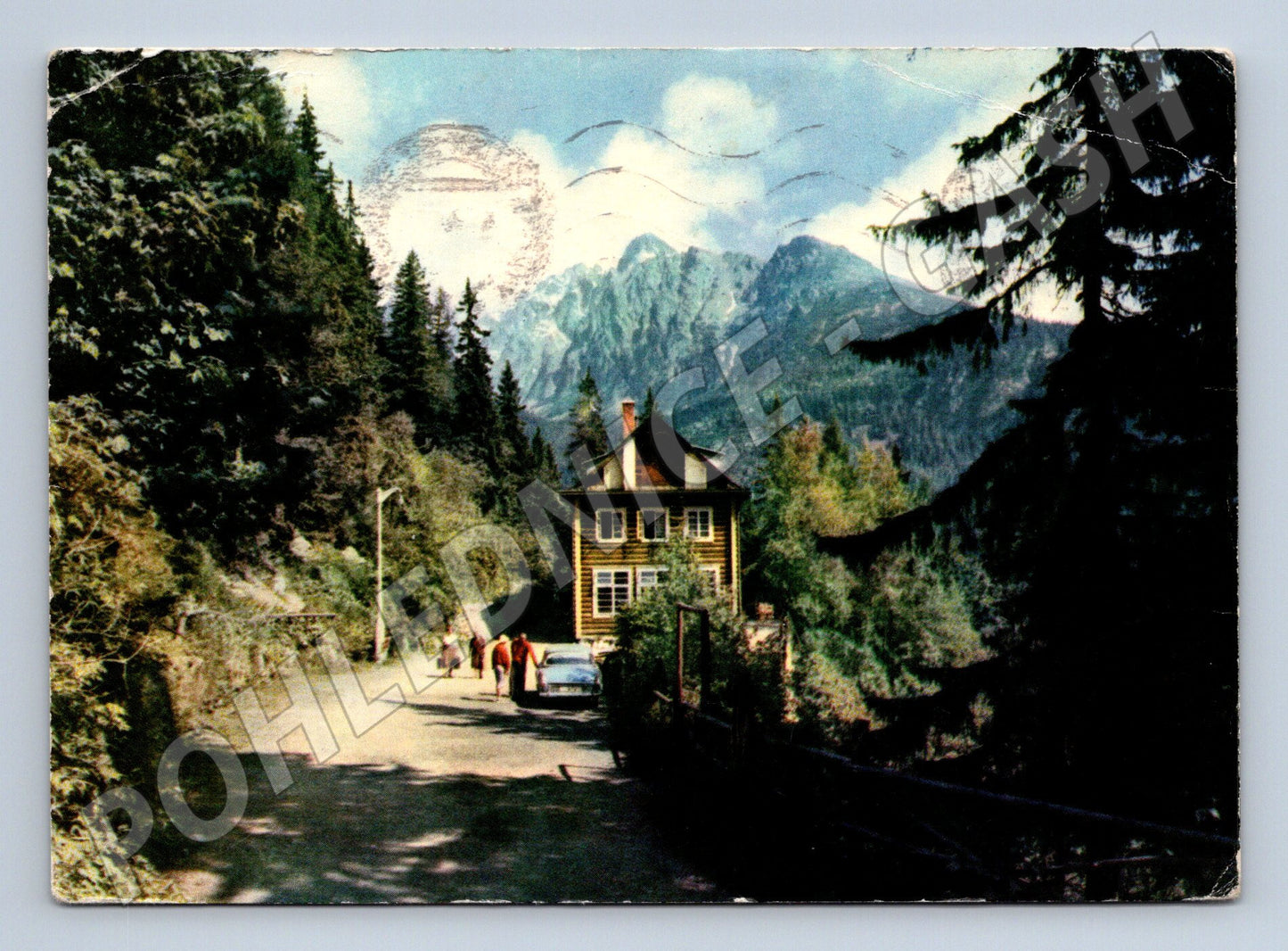 Pohlednice Tatry historická razítko známka (M7207)