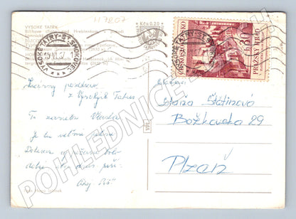 Pohlednice Tatry historická razítko známka (M7207)