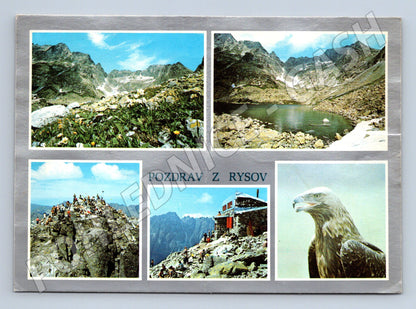 Pohlednice Pozdrav z Rysov použitá (M7216)