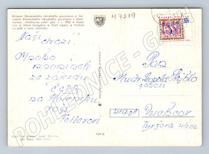 Pohlednice Banská Bystrica koláž použitá (M7219)