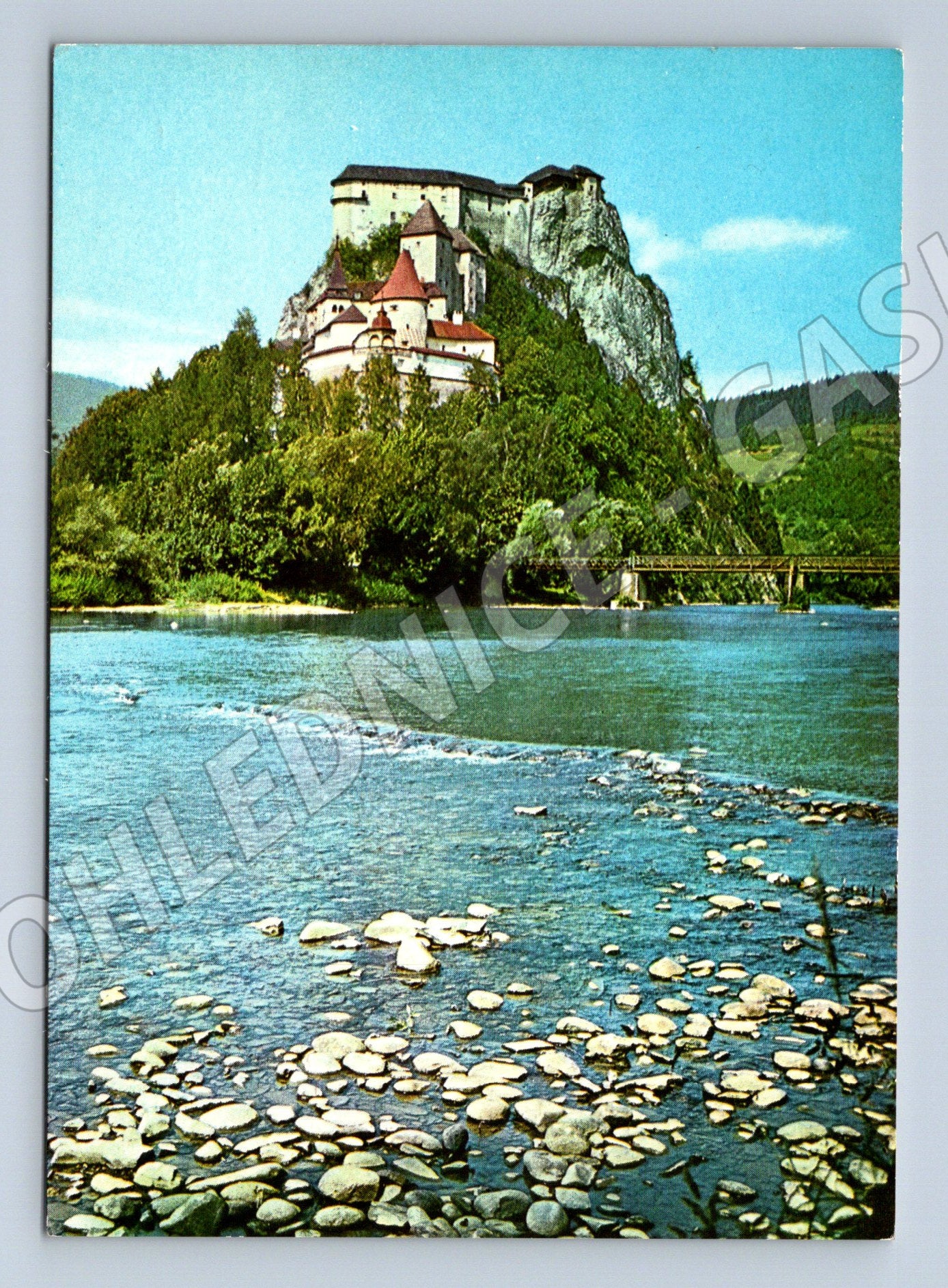 Pohlednice Oravský hrad motiv skály (M7220)