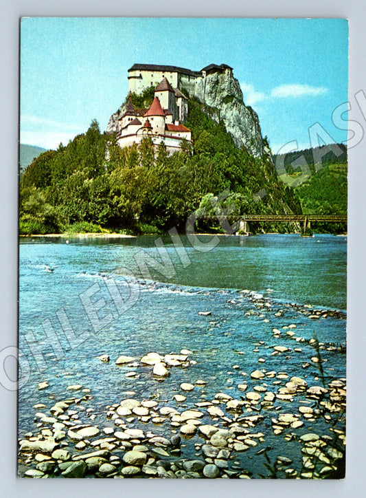 Pohlednice Oravský hrad motiv skály (M7220)