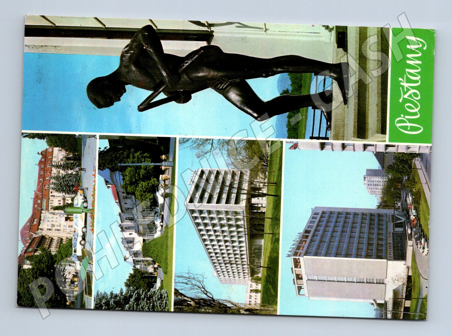 Pohlednice Piešťany lázně ručně psaná (M7223)