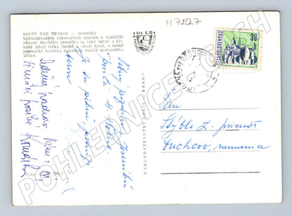 Pohlednice Kouty nad Desnou razítko (M7227)
