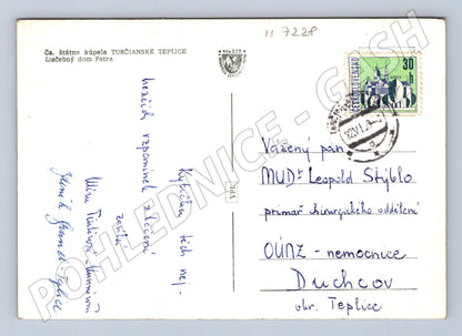 Pohlednice Turčianske Teplice dům Fatra (M7228)
