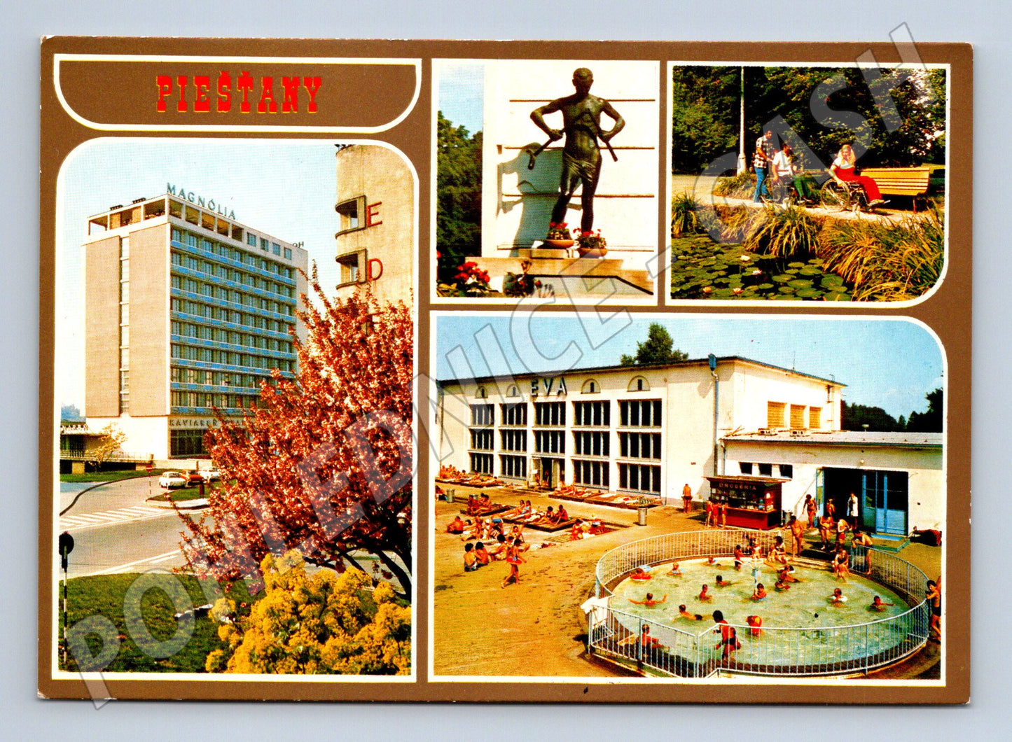 Pohlednice Piešťany hotel Magnólia dobová (M7231)