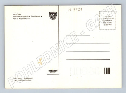 Pohlednice Piešťany hotel Magnólia dobová (M7231)