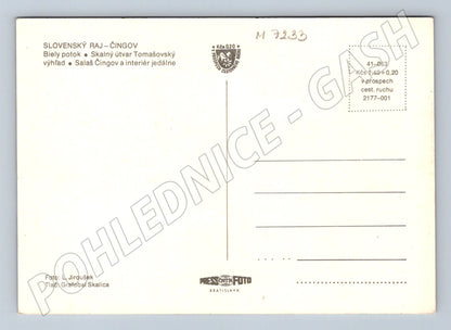 Pohlednice Slovenský ráj Čingov Tomašovský výhľad (M7233)