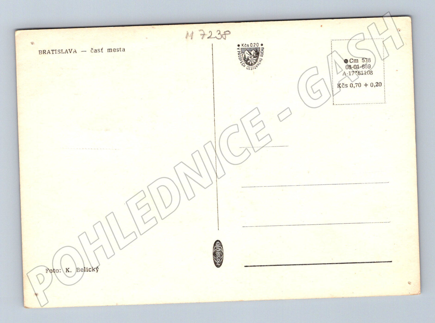 Pohlednice Bratislava letecký pohled Belický (M7238)