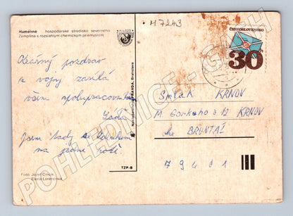 Pohlednice Humenné Slovensko prošlá (M7243)