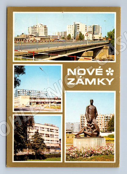 Pohlednice Nové Zámky adresovaná známka (M7244)