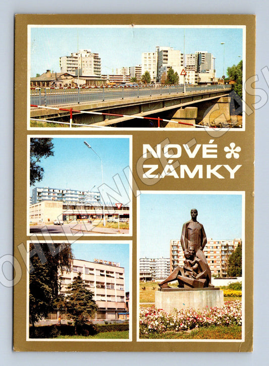 Pohlednice Nové Zámky adresovaná známka (M7244)
