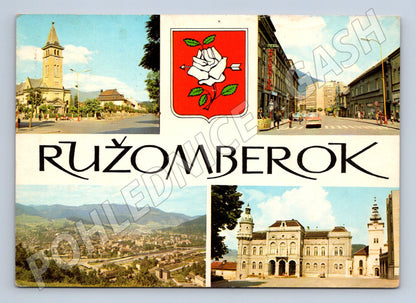 Pohlednice Ružomberok více pohledů zaslaná (M7245)