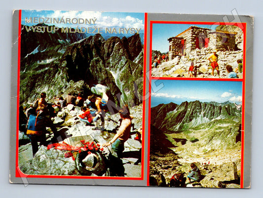 Pohlednice Tatry výstup mládeže na Rysy ČSSR (M7249)