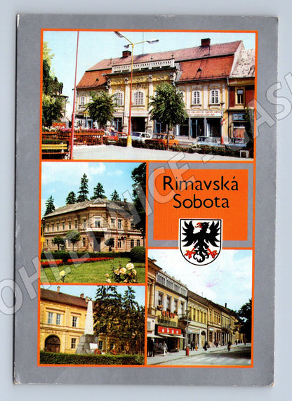 Pohlednice Rimavská Sobota koláž 1981 (M7252)