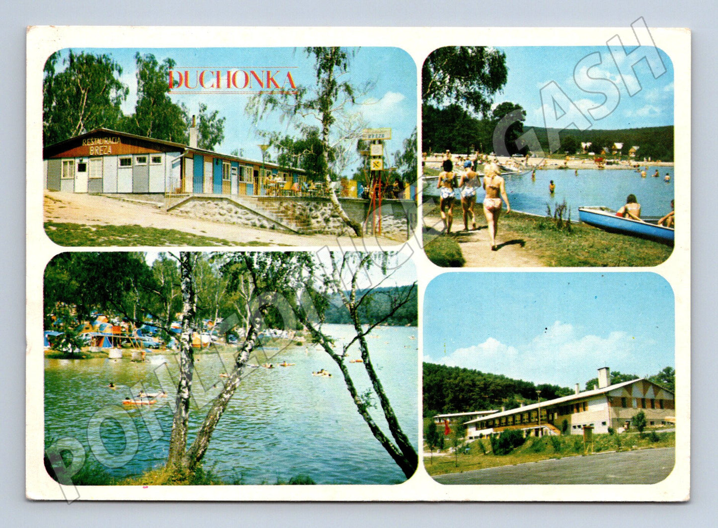Pohlednice Duchonka jezero restaurace kemp (M7253)