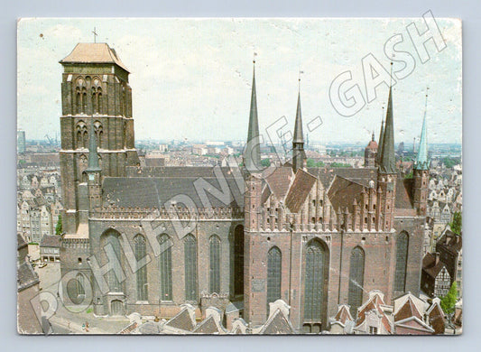 Pohlednice Gdaňsk kostel Panny Marie (M7266)