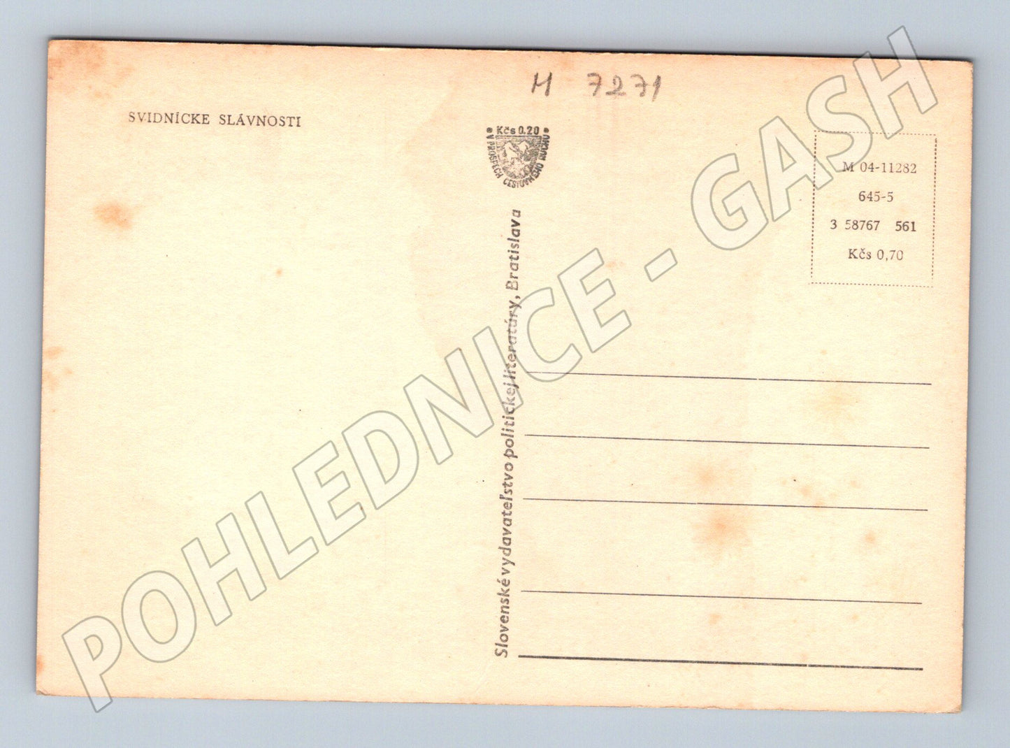 Pohlednice Svidnické slávnosti původní (M7271)