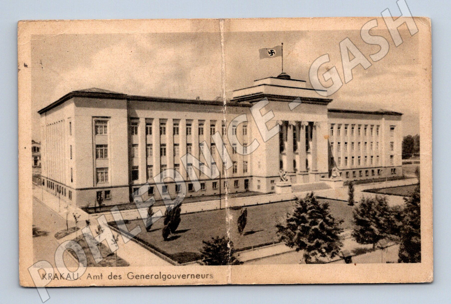 Pohlednice Krakov správa guvernéra 1940 WWII (M7273)