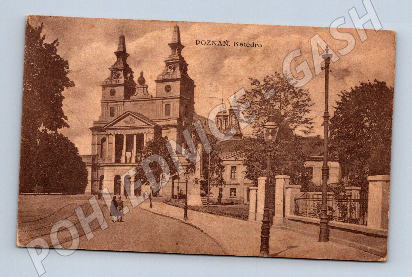 Pohlednice Poznań katedrála 1929 odeslaná (M7274)