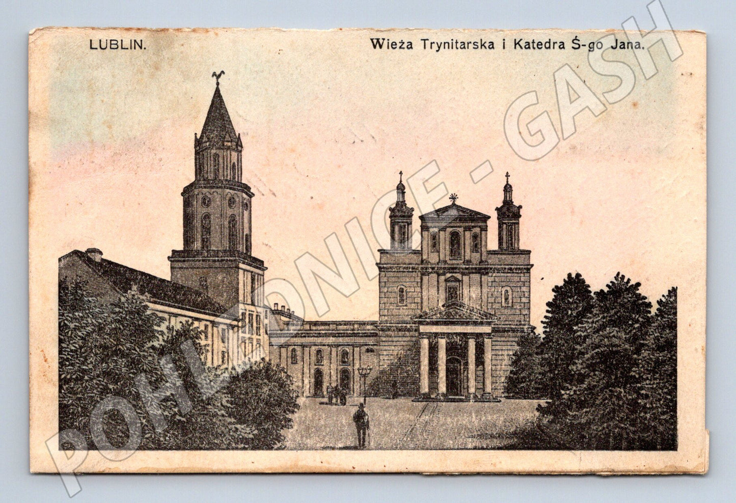 Pohlednice Lublin Trinitářská věž a katedrála (M7278)