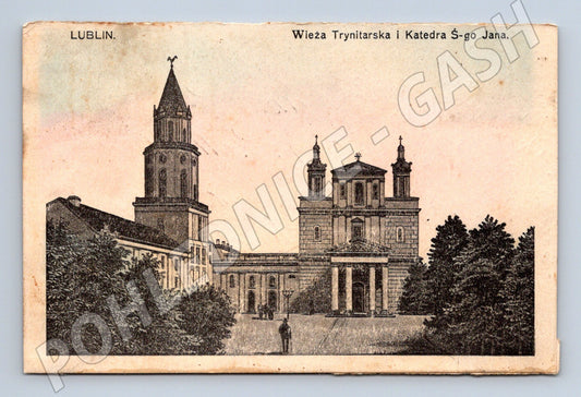 Pohlednice Lublin Trinitářská věž a katedrála (M7278)