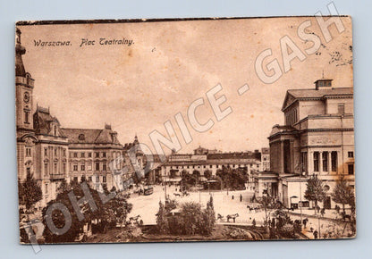 Pohlednice Varšava Plac Teatralny odeslaná (M7279)