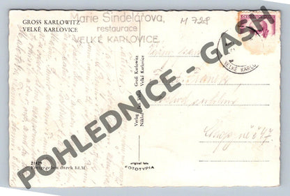Pohlednice Velké Karlovice Gross Karlowitz (M728)