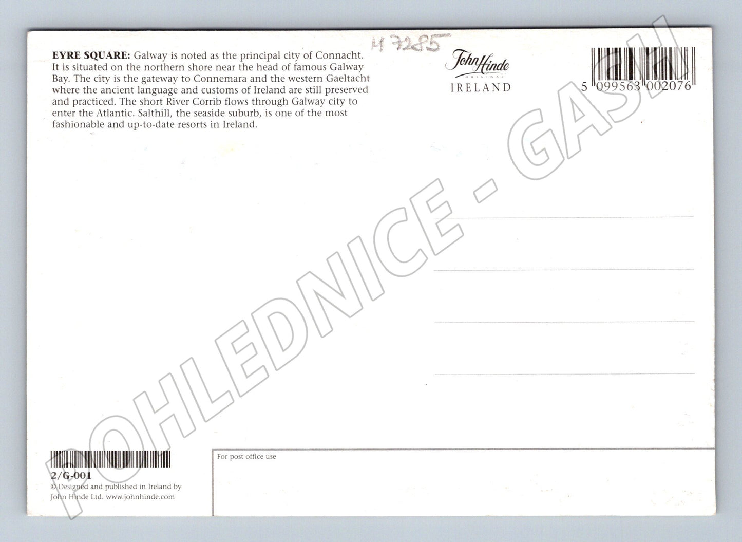 Pohlednice Galway Irsko Eyre Square (M7285)