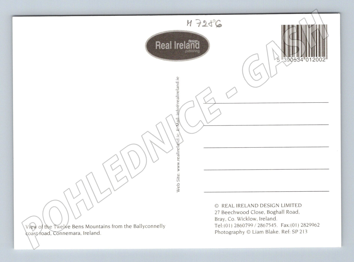 Pohlednice Irsko Connemara Twelve Bens (M7286)