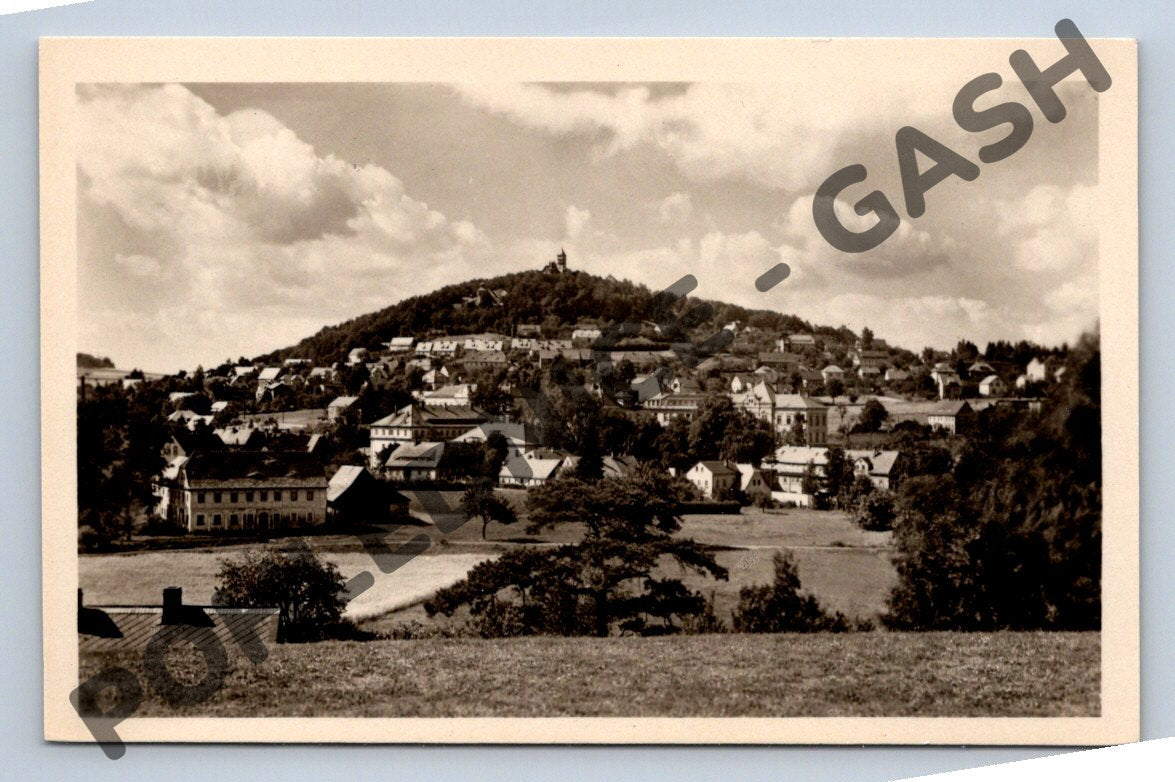 Pohlednice Varnsdorf s hradem ČSR (M729)