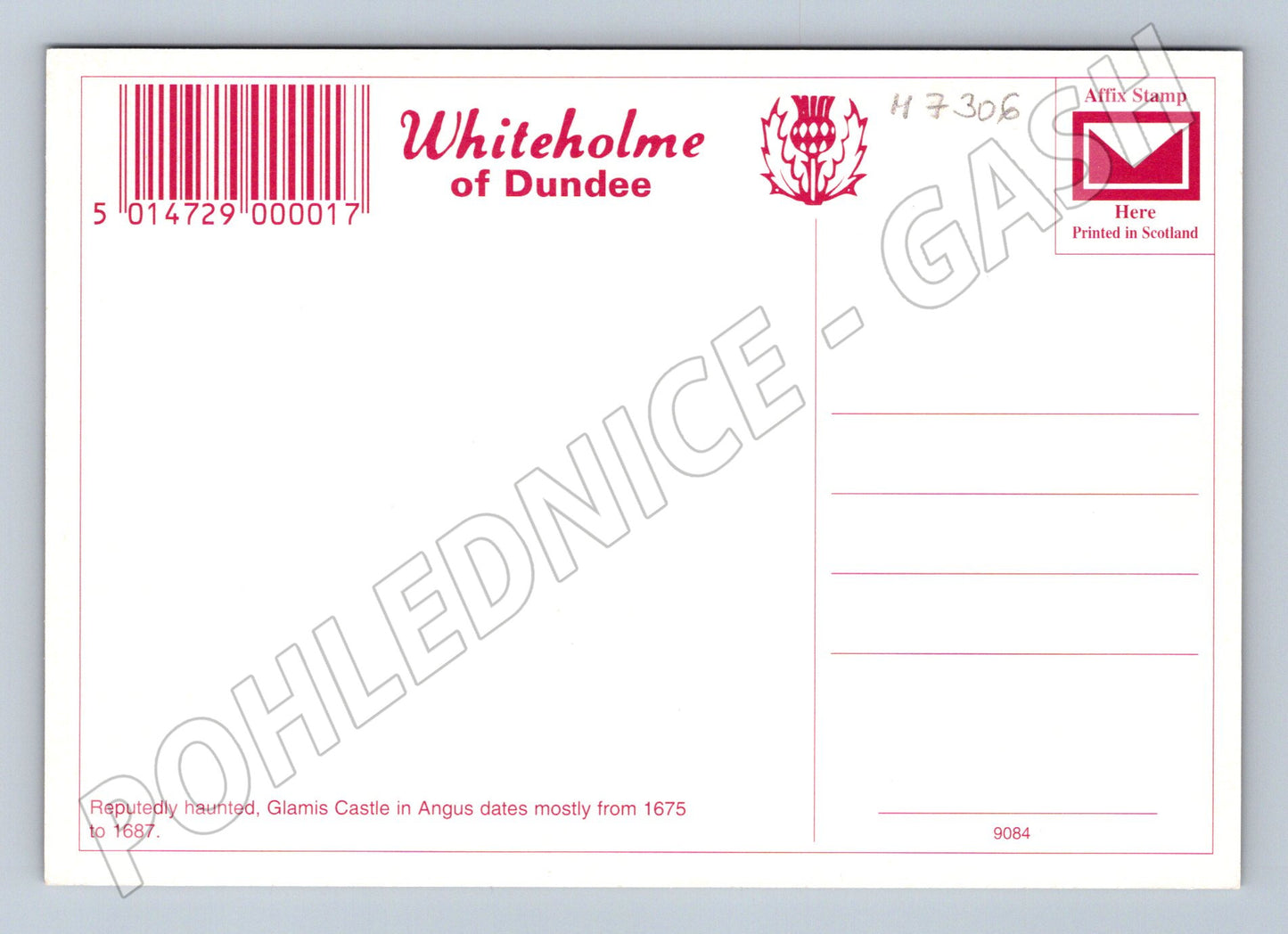 Pohlednice Glamis Castle Skotsko (M7306)