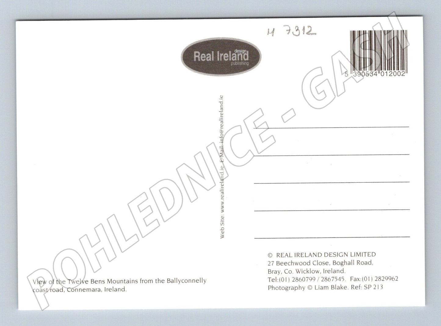 Pohlednice Connemara krajina ovce labutě (M7312)