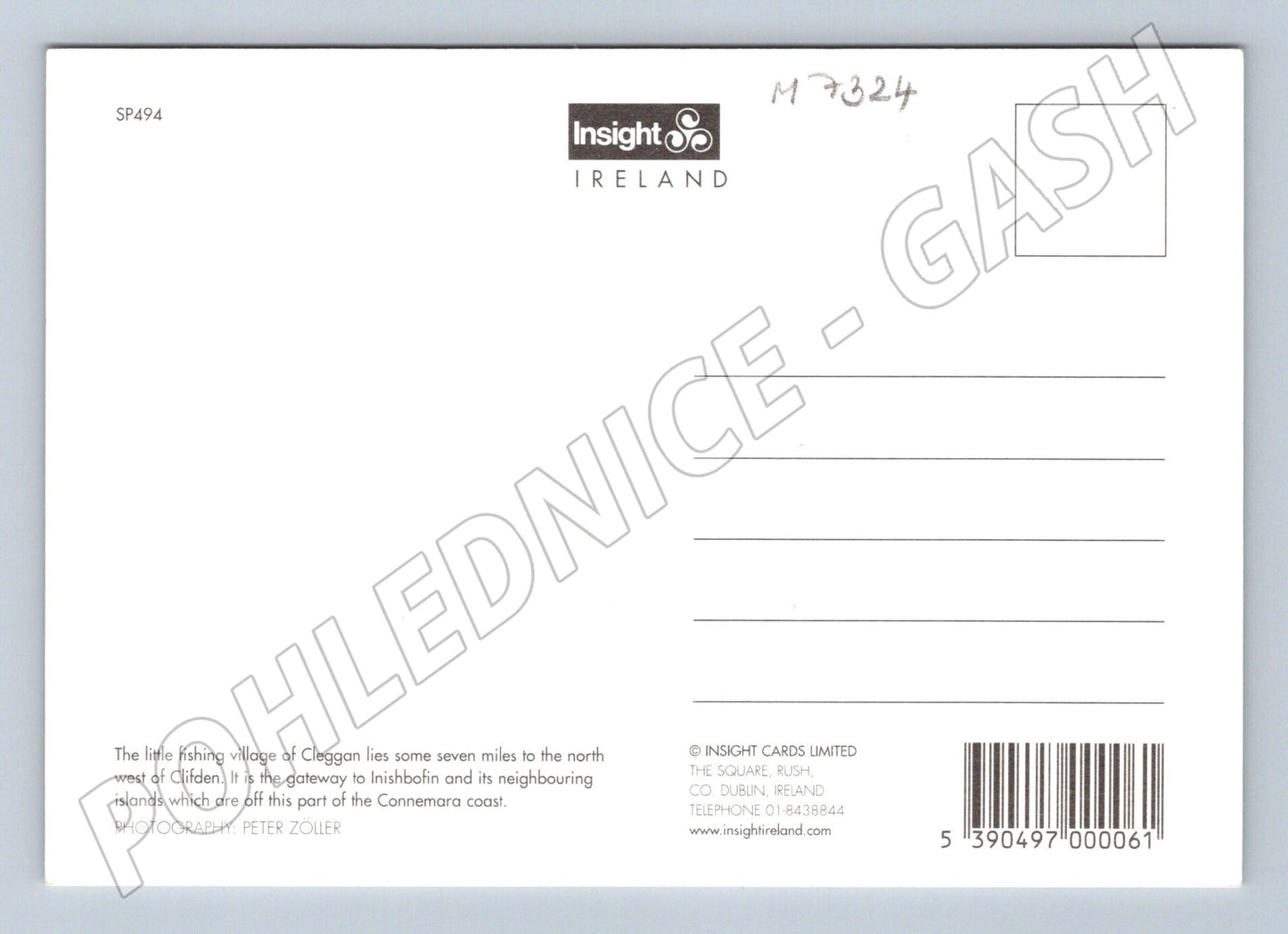 Pohlednice Cleggan Connemara loď na pobřeží (M7324)