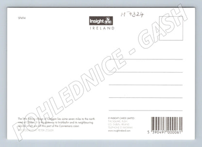 Pohlednice Cleggan Connemara loď na pobřeží (M7324)