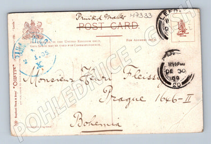 Pohlednice Leeds Town Hall 1904 Británie (M7333)