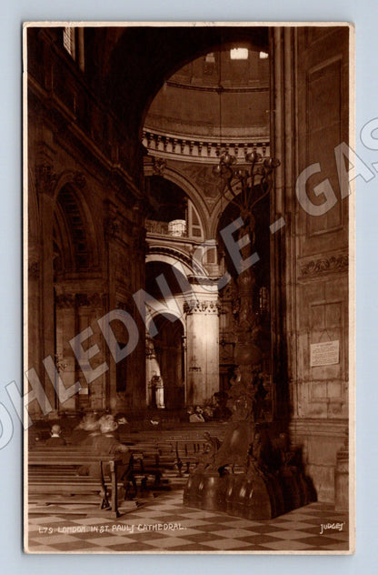 Pohlednice Londýn 1926 St Paul’s interiér (M7334)
