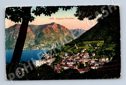 Pohlednice Lugano Paradiso Švýcarsko (M7338)