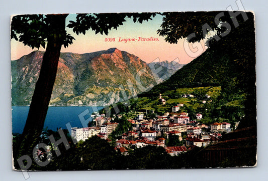 Pohlednice Lugano Paradiso Švýcarsko (M7338)