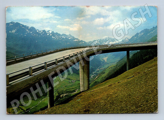 Pohlednice Gotthardův viadukt Alpy Švýcarsko (M7344)