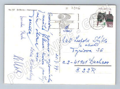 Pohlednice St Moritz Hahensee alpská krajina (M7346)