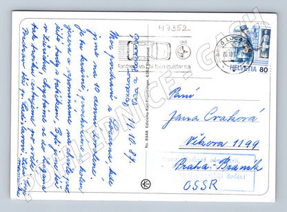 Pohlednice Locarno Švýcarsko Alpy 1987 (M7352)